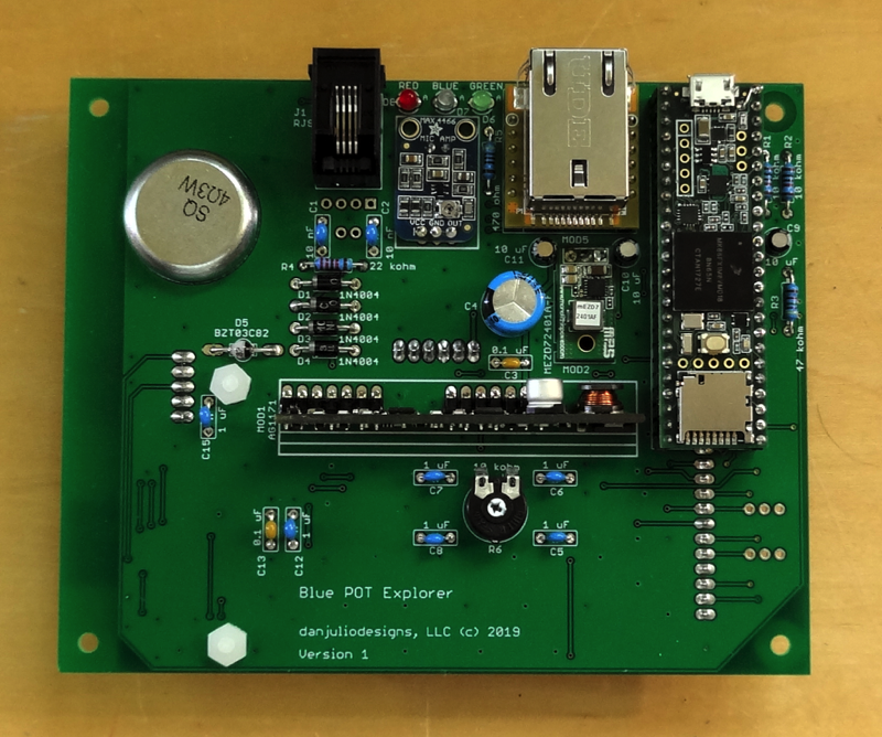 Blue POT Explorer PCB Rear