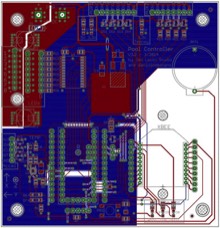 Pool PCB from Eagle