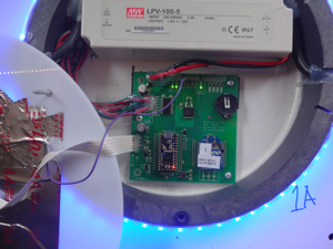 Pool PCB in fixture