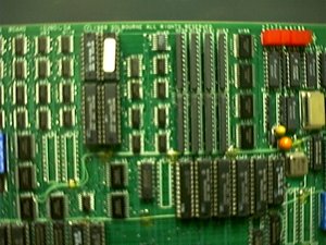 Monochrome frame buffer circuitry I designed