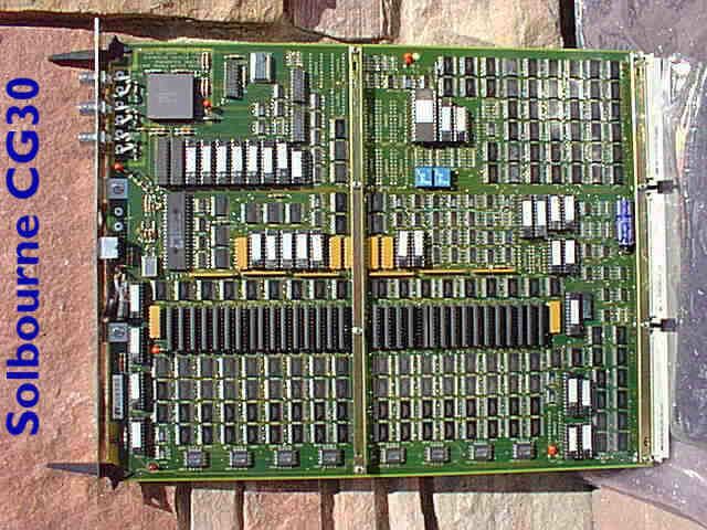 CG30 K-bus graphics board - a lot of chips for very basic graphics functionality