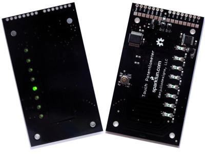 Front and back of Sparkfun Touch Pot PCB