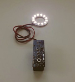 12V version powering a ring of LEDs 