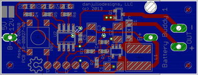 Image of PCB from Eagle layout program