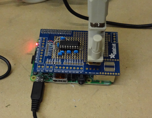 Raspberry Pi with custom RS232 shield