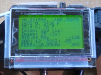 Tracking LoRa receiver readout