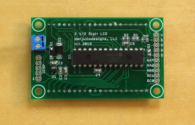 2 1/2 Digit DVM PCB rear