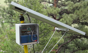 makerPower solar webcam in the woods