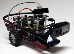 Fun little robot car based on Solar Pi Platter