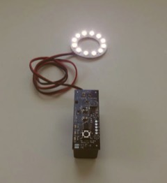 12V version powering a ring of LEDs 