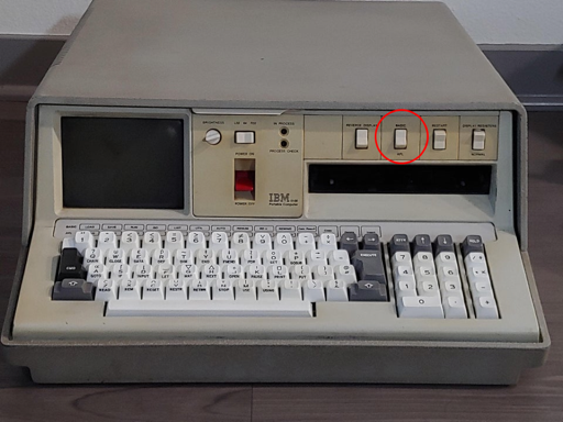 IBM5100 with mode switch outlined