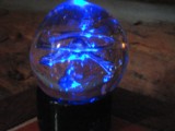 Blue blown glass ball